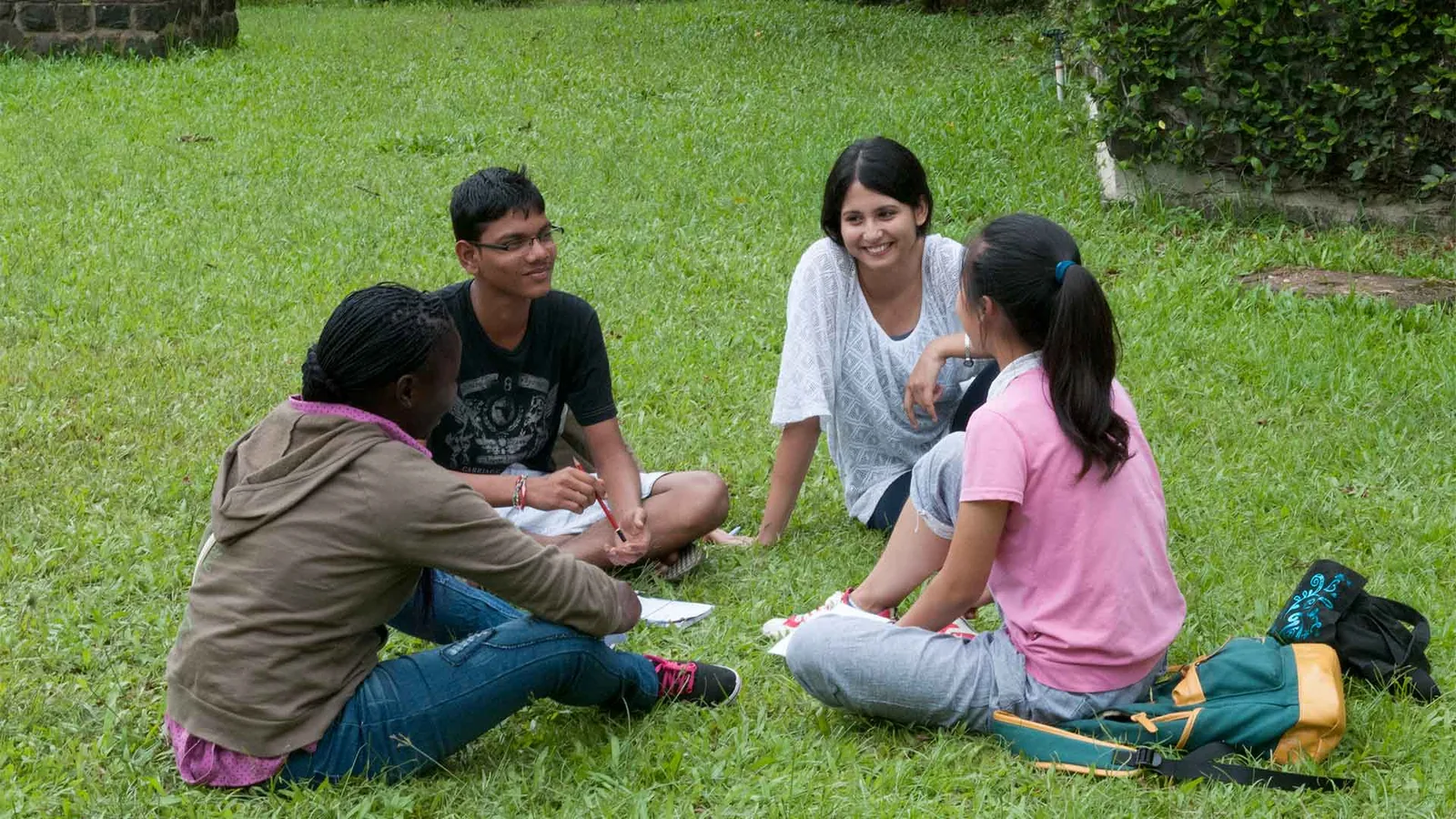 Students on campus