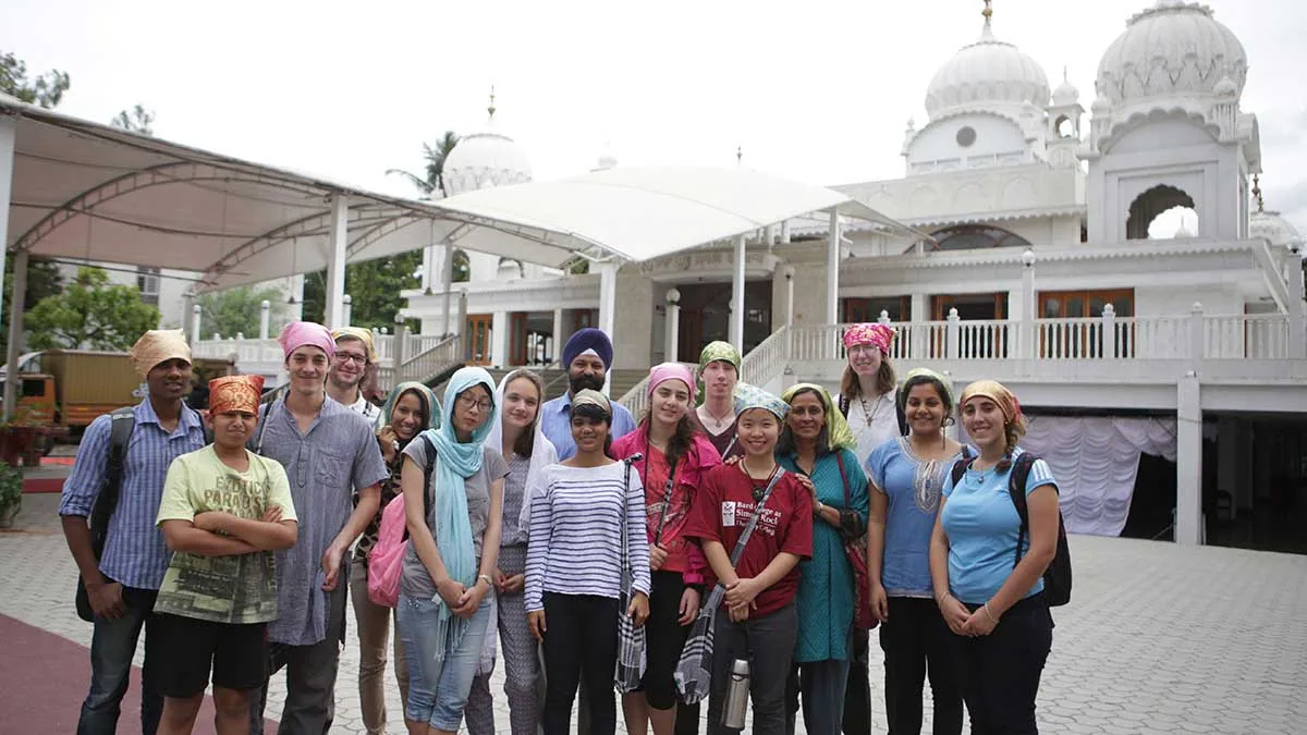 students travelling