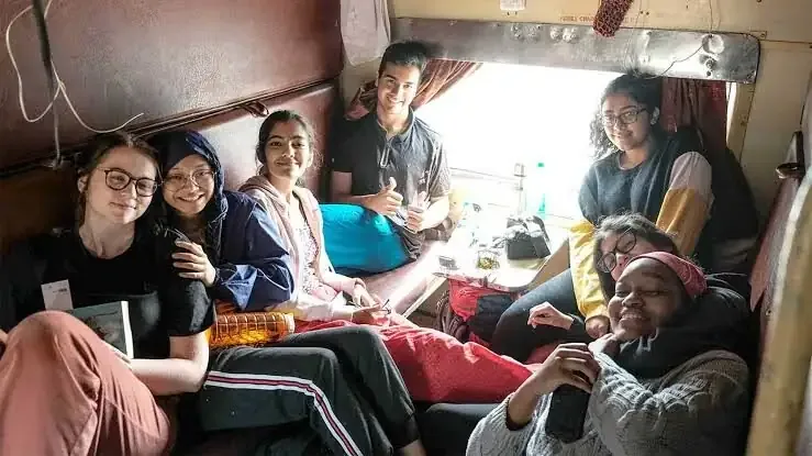Students together in a campus wada