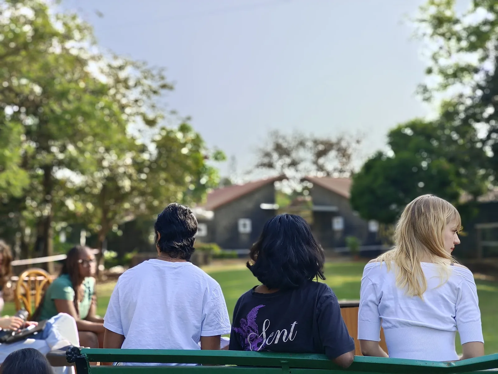 Students on campus