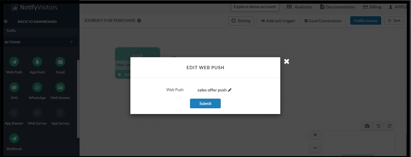 drag and drop builder