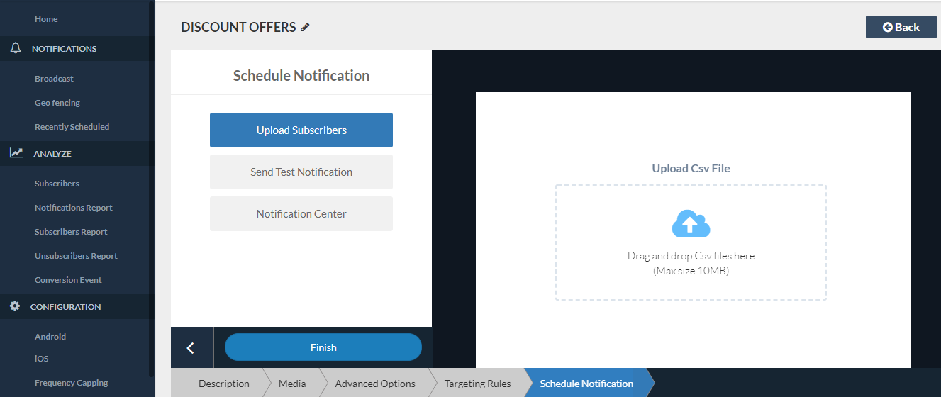 schedule push notification