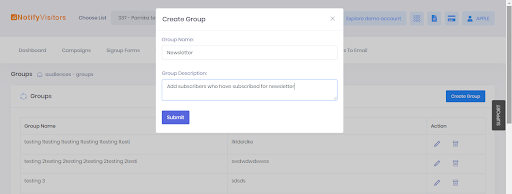 Create a group