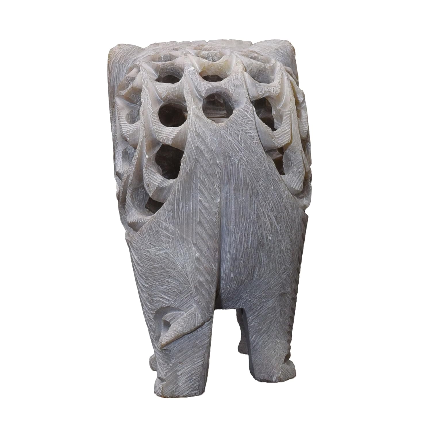 Single Stone Elephant & Baby Jali Elephant Soapstone Showpiece for Home Decor Table Office Desk — photo — 7 of 7