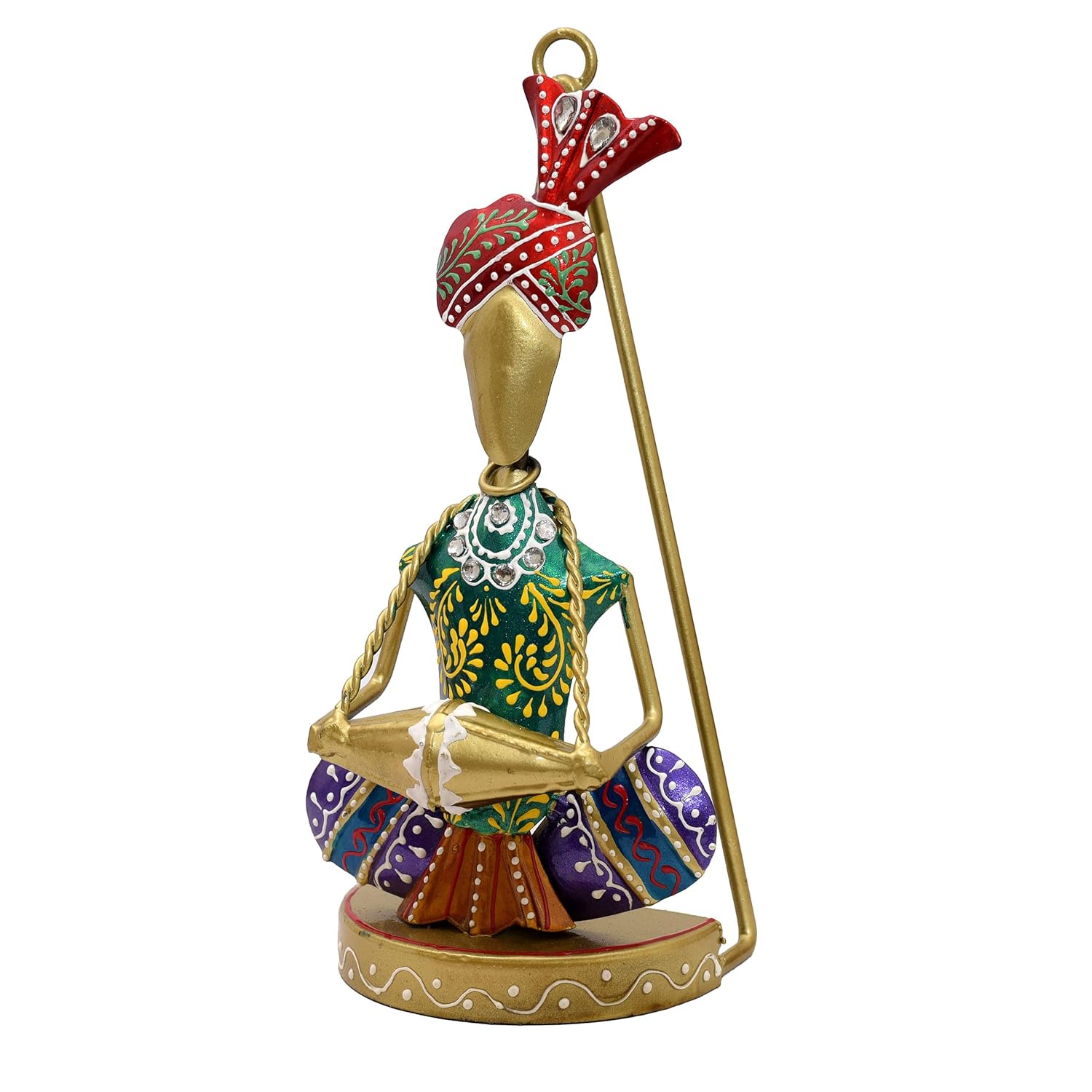 Traditional Musicians (Set of 3) Tabletop/Wall Hanging Metal Wall Decor Statues for Living Room, Decorative Showpiece Items for Home, Festive Gifting, Housewarming Present — photo — 8 of 8