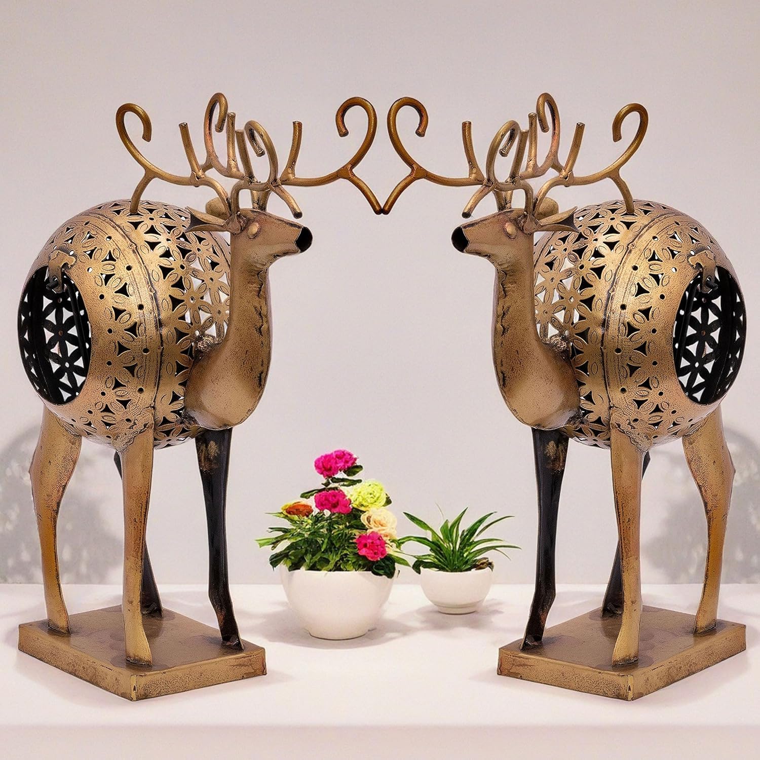 Tealight Candle Holder Antique Deer Tabletop Decor Ambiance Enhancing Storytelling Tealight Holder for Living Room, Romantic Dinners, Thoughtful Gifting (Deer) — photo — 8 of 8