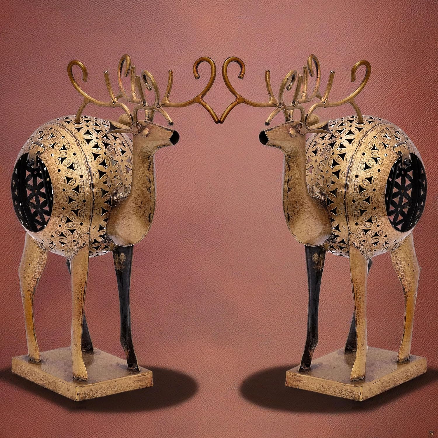 Tealight Candle Holder Antique Deer Tabletop Decor Ambiance Enhancing Storytelling Tealight Holder for Living Room, Romantic Dinners, Thoughtful Gifting (Deer) — photo — 3 of 8