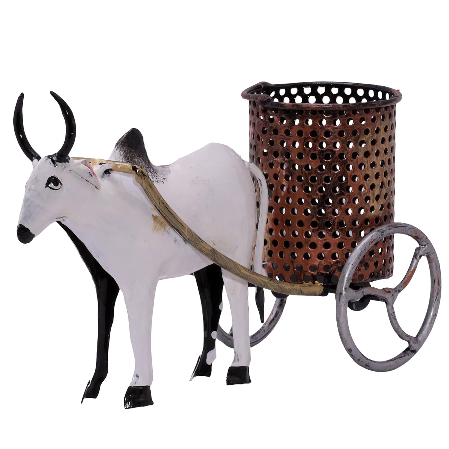 Desk Pen Stand Stationery Holder Paint Brush Office Supplies Pencil Case for Desk Study Table Office Work Organizer Home Decor (Bullock Cart) — photo — 7 of 7