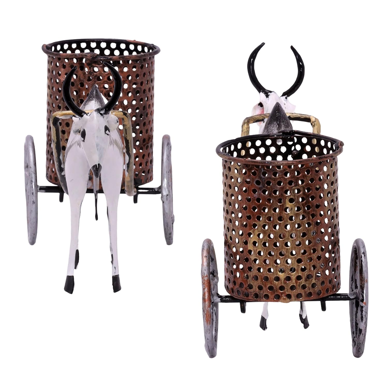 Desk Pen Stand Stationery Holder Paint Brush Office Supplies Pencil Case for Desk Study Table Office Work Organizer Home Decor (Bullock Cart) — photo — 4 of 7