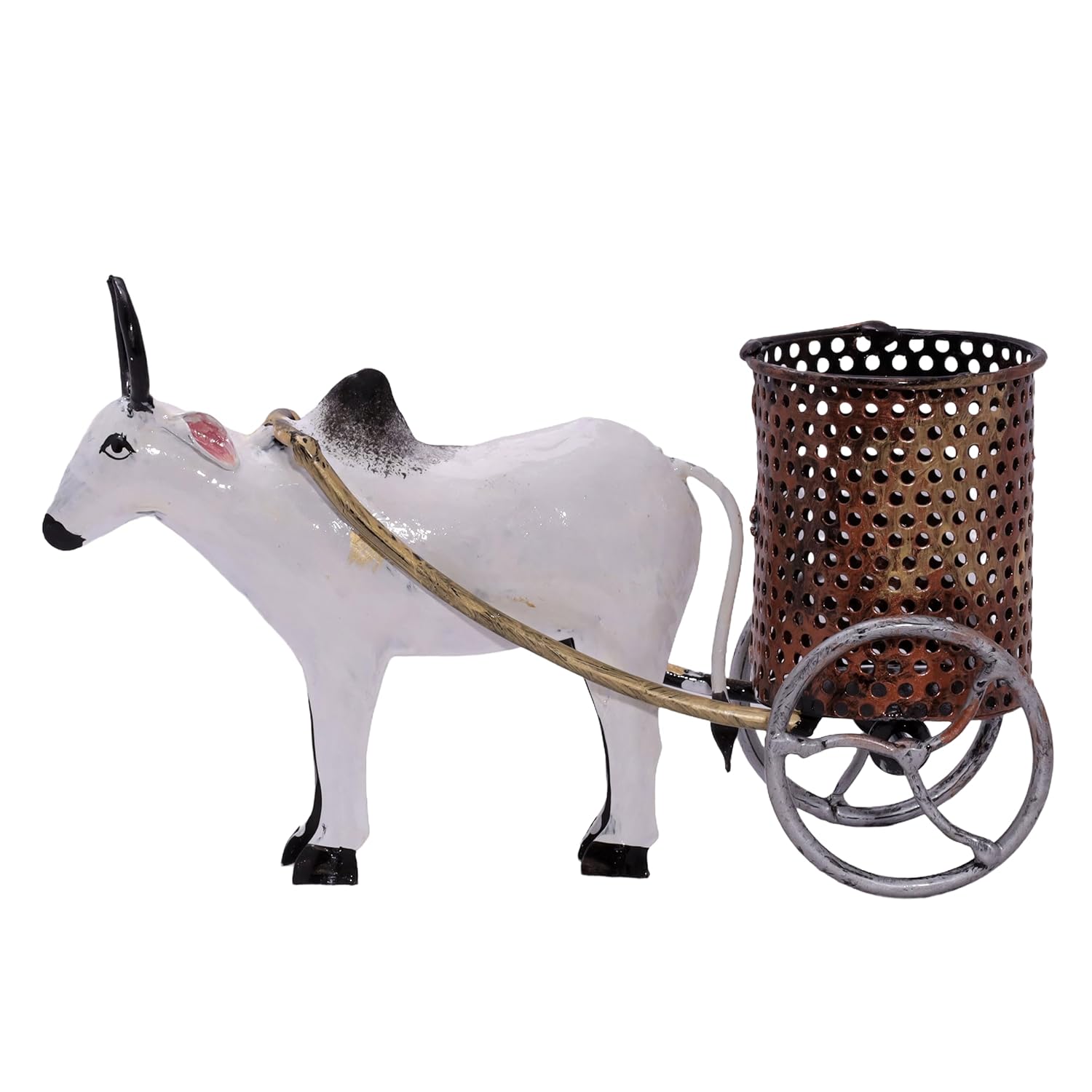 Desk Pen Stand Stationery Holder Paint Brush Office Supplies Pencil Case for Desk Study Table Office Work Organizer Home Decor (Bullock Cart) — photo — 5 of 7