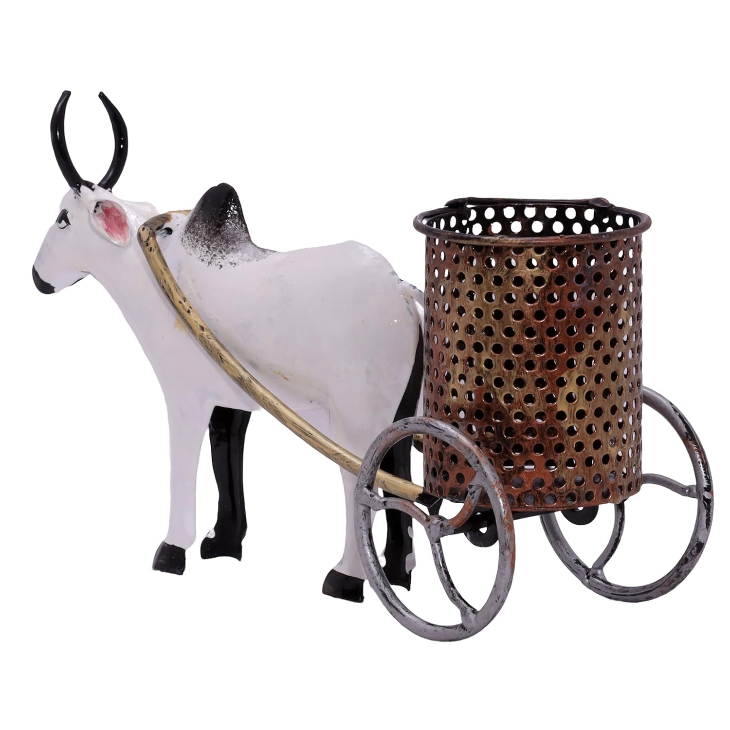 Desk Pen Stand Stationery Holder Paint Brush Office Supplies Pencil Case for Desk Study Table Office Work Organizer Home Decor (Bullock Cart) — photo — 6 of 7