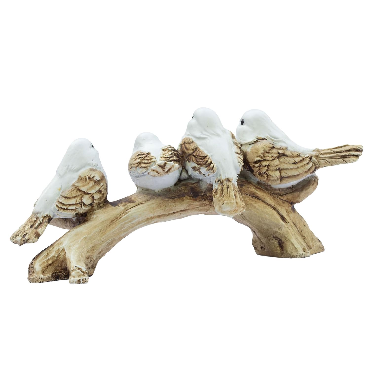 Adorable 4 Birds on a Branch Statue - 9" x 4" Charming Polyresin Home Decor, Bird Lovers Gift, Miniature Tabletop Figurine — photo — 6 of 8