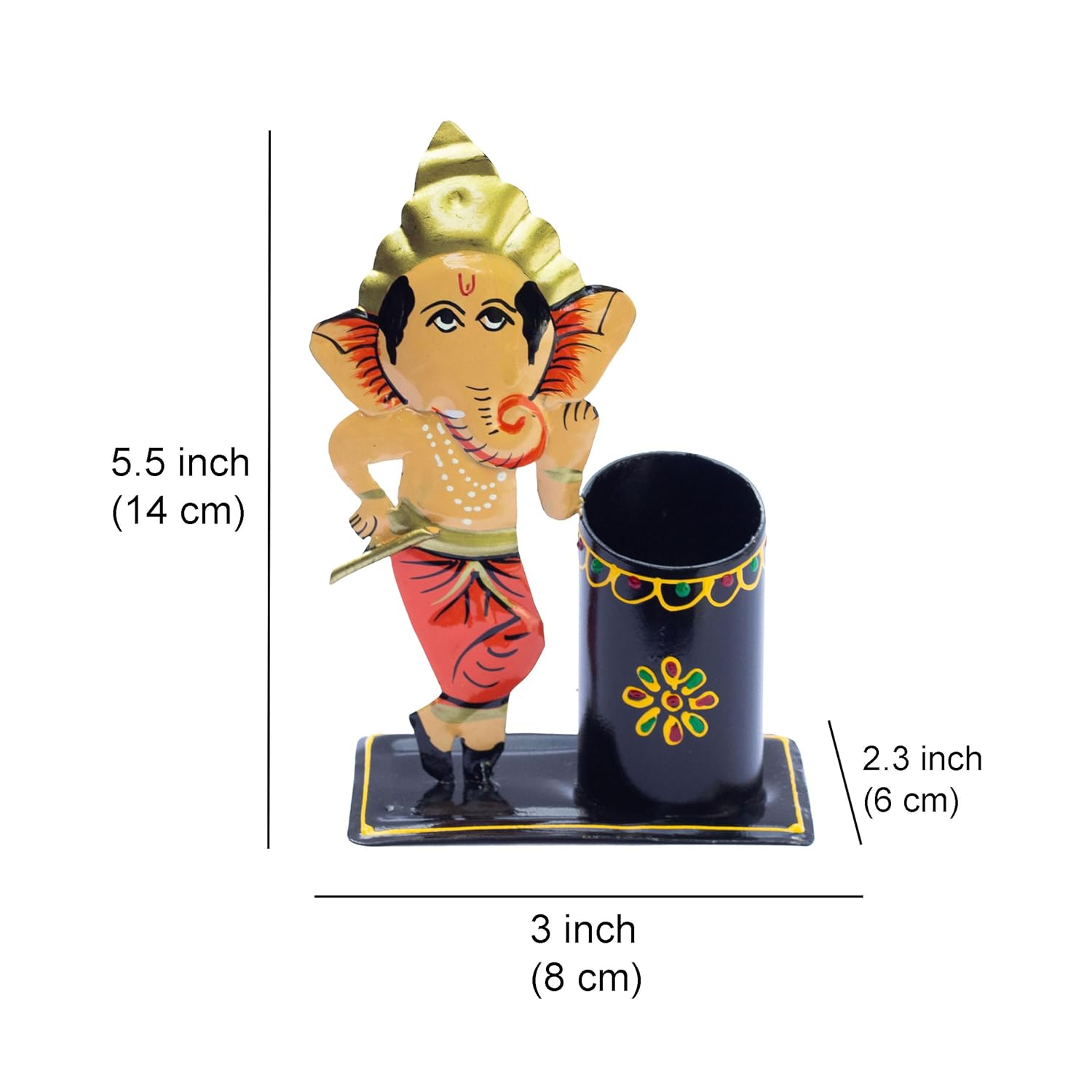 Study Table Office Desk Pen Stationery Holder Decorative Showpiece Pencil Stand for Home, Work Place (Ganesha) — photo — 5 of 7