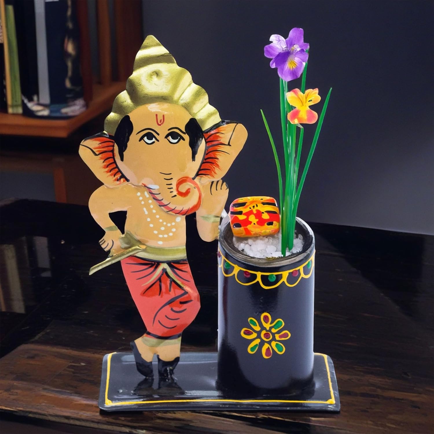 Study Table Office Desk Pen Stationery Holder Decorative Showpiece Pencil Stand for Home, Work Place (Ganesha) — photo — 3 of 7