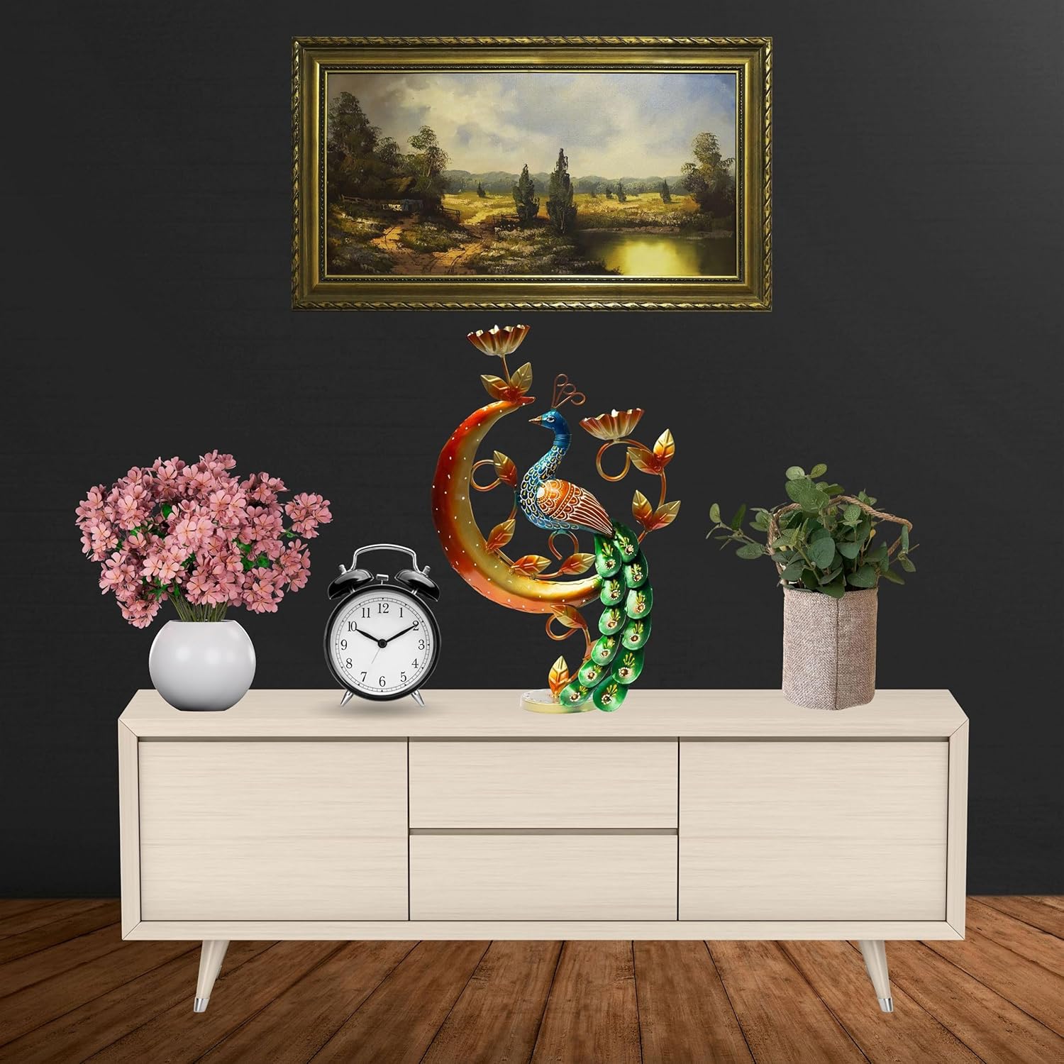 Illuminate Your Space with Elegant Tealight Candle Holder - Decorative Peacock Two Candle Holder for Home Decor, Living Room, Corporate Gifting (Design 5) — photo — 3 of 7