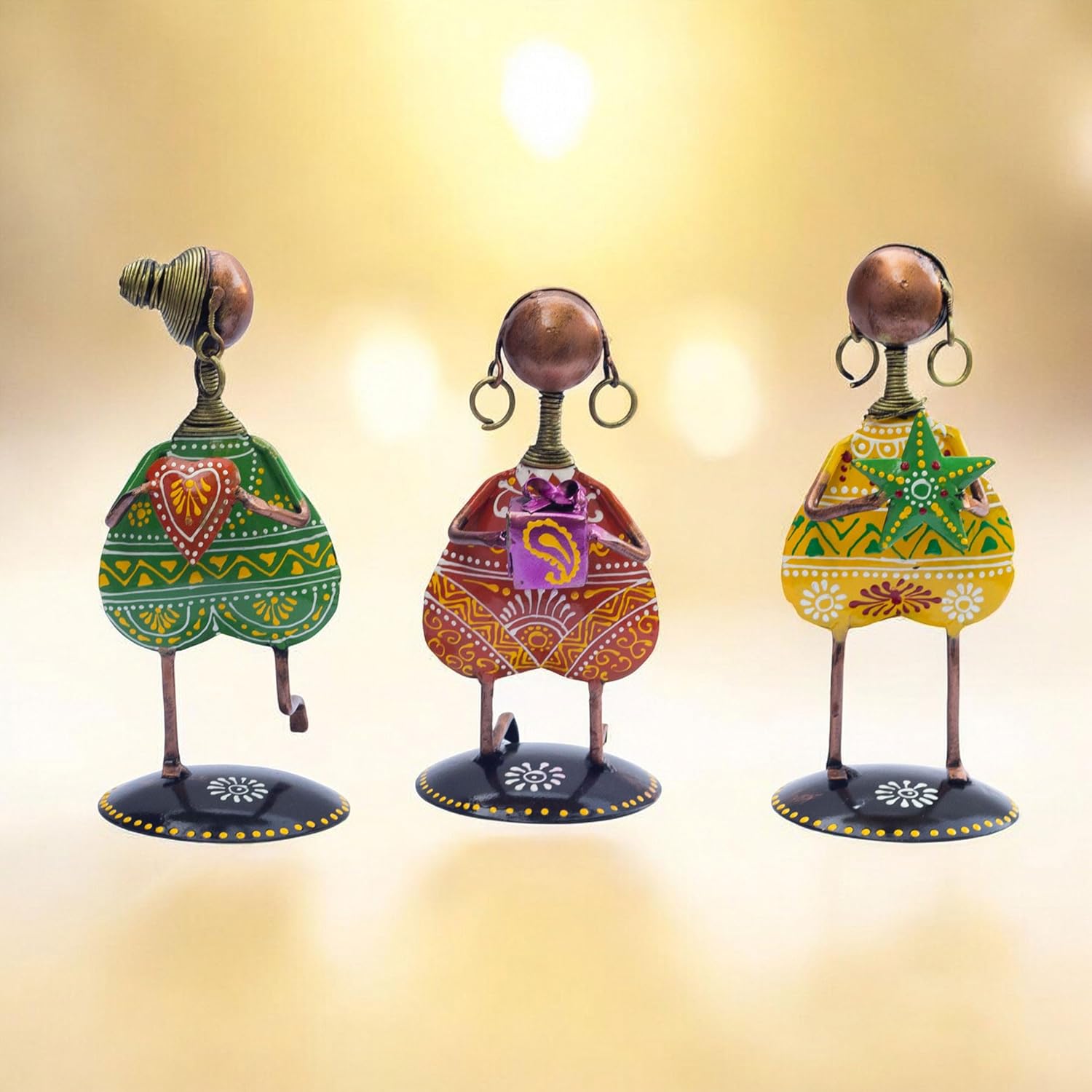 3-Piece Love Figurine Set – Metal Handmade Romantic Gift for Valentine's, Anniversaries, Birthdays & Special Occasions — photo — 4 of 8
