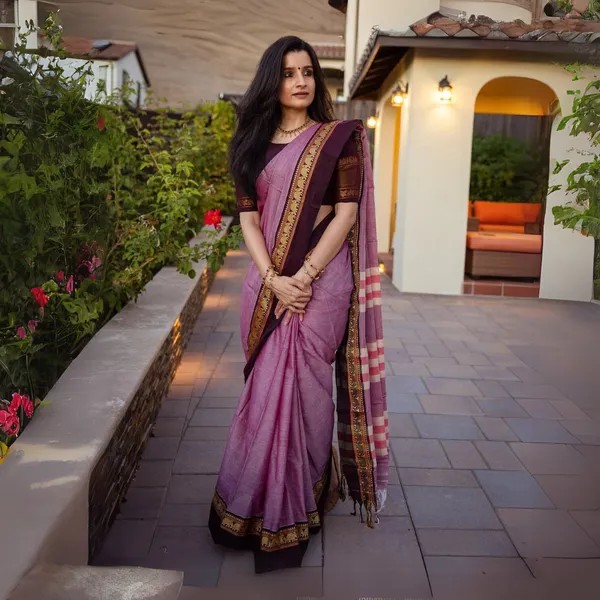 Elephant Border 100% Pure Narayanpet Cotton Saree With Runing Blouse Piece.png