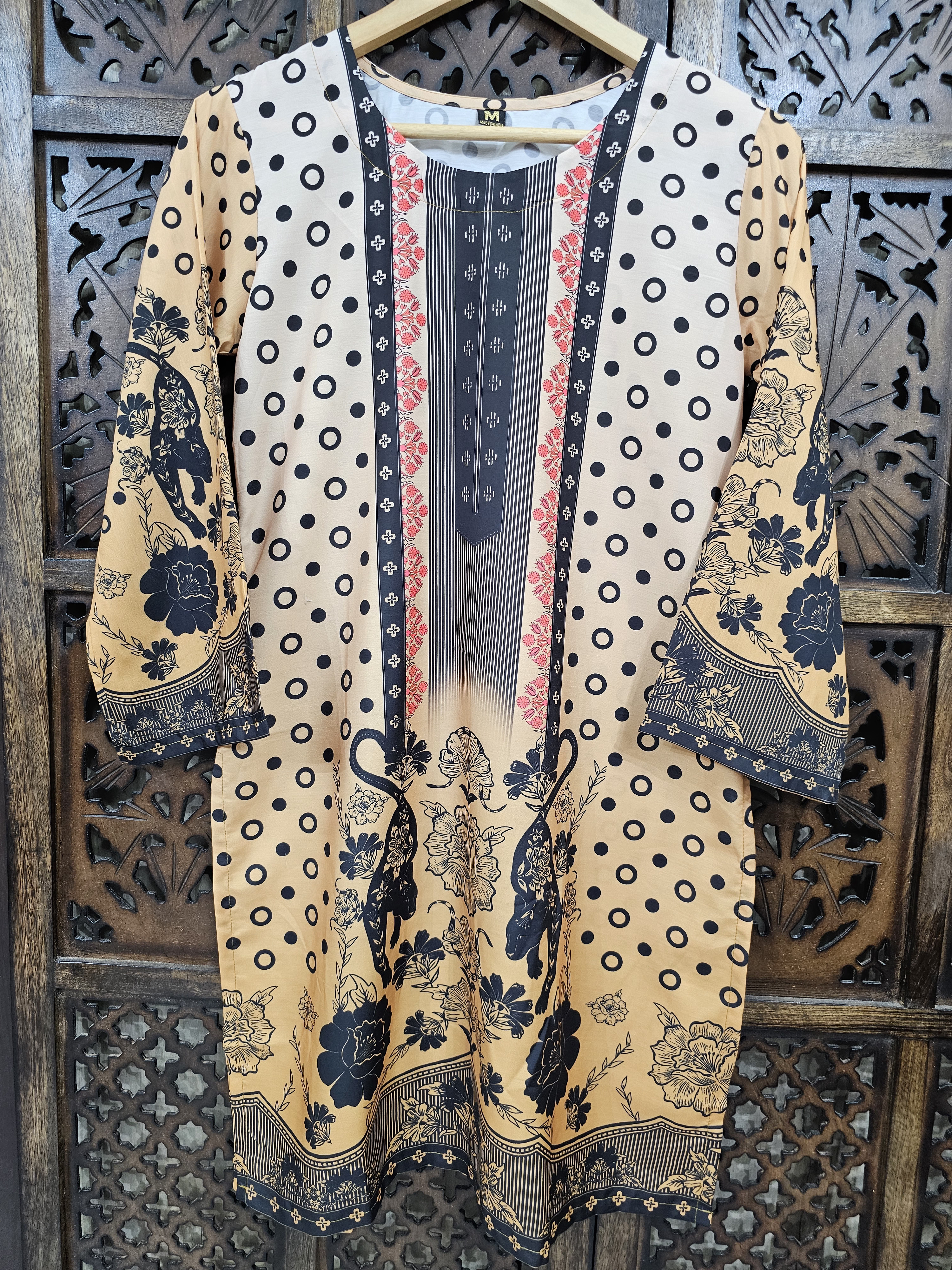 Yellow White Muslin Straight Floral Print Co-Ord Set alternate