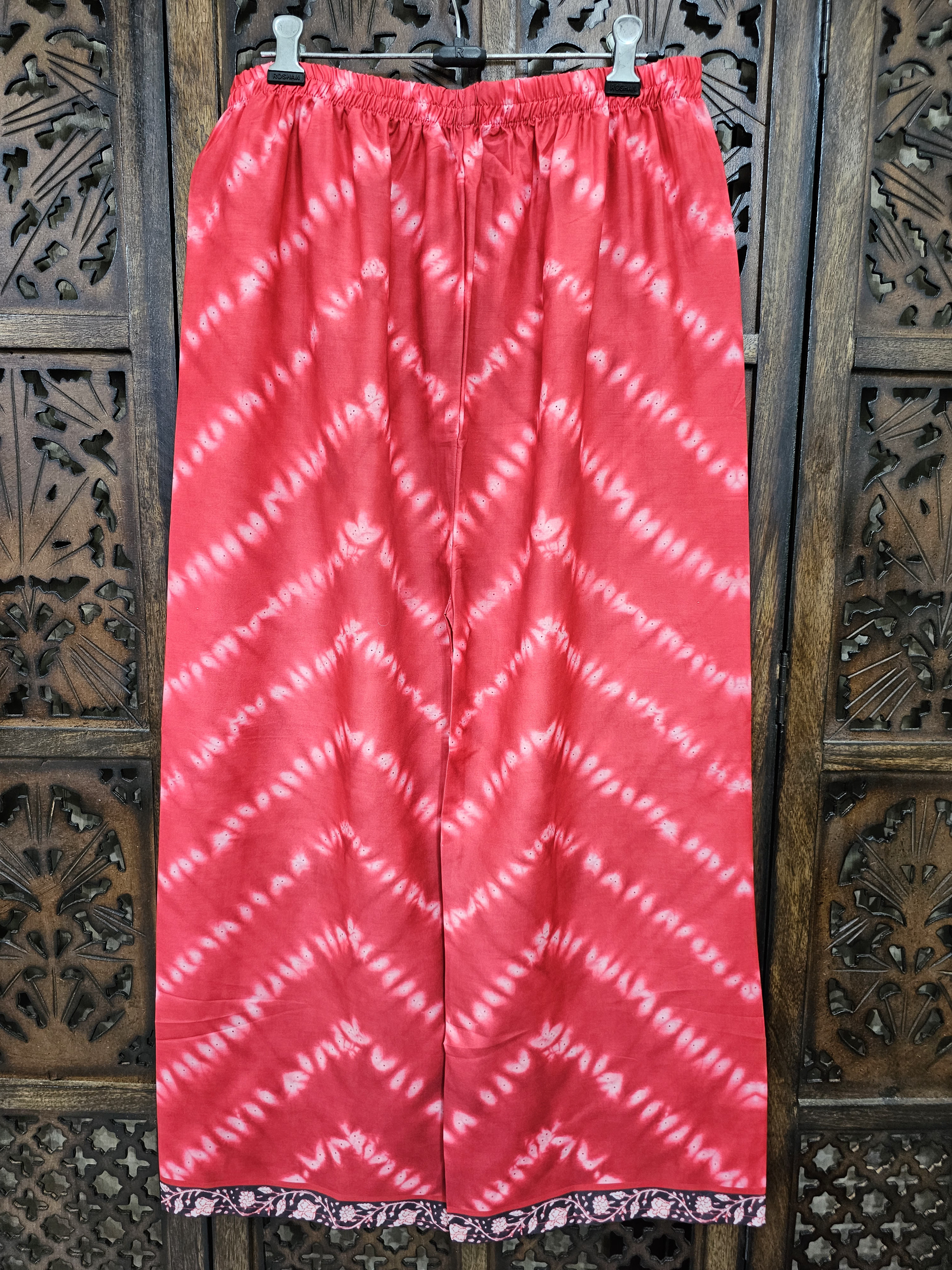 Pink Muslin Straight Tie-Dye Shibori Kurta Pant Co-Ord Set alternate