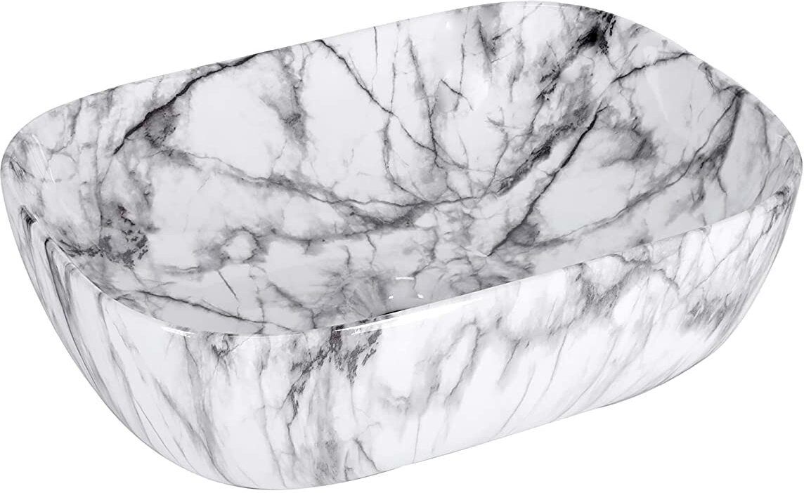 Multicolor Ceramic Modern Glazed Table Top Wash Basin, photo 4 of 5