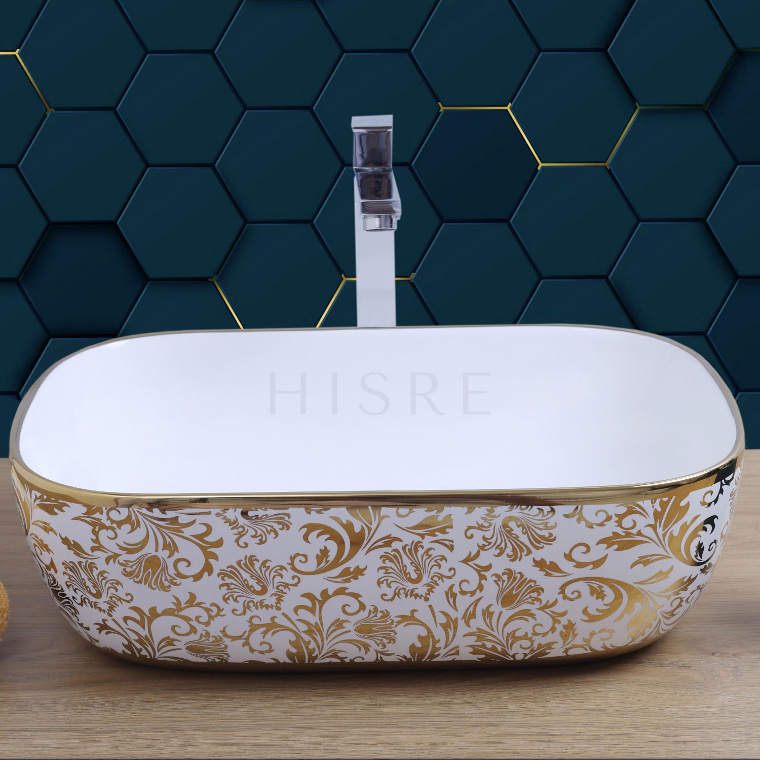 Multicolor Ceramic Bathroom Table Top Wash Basin
