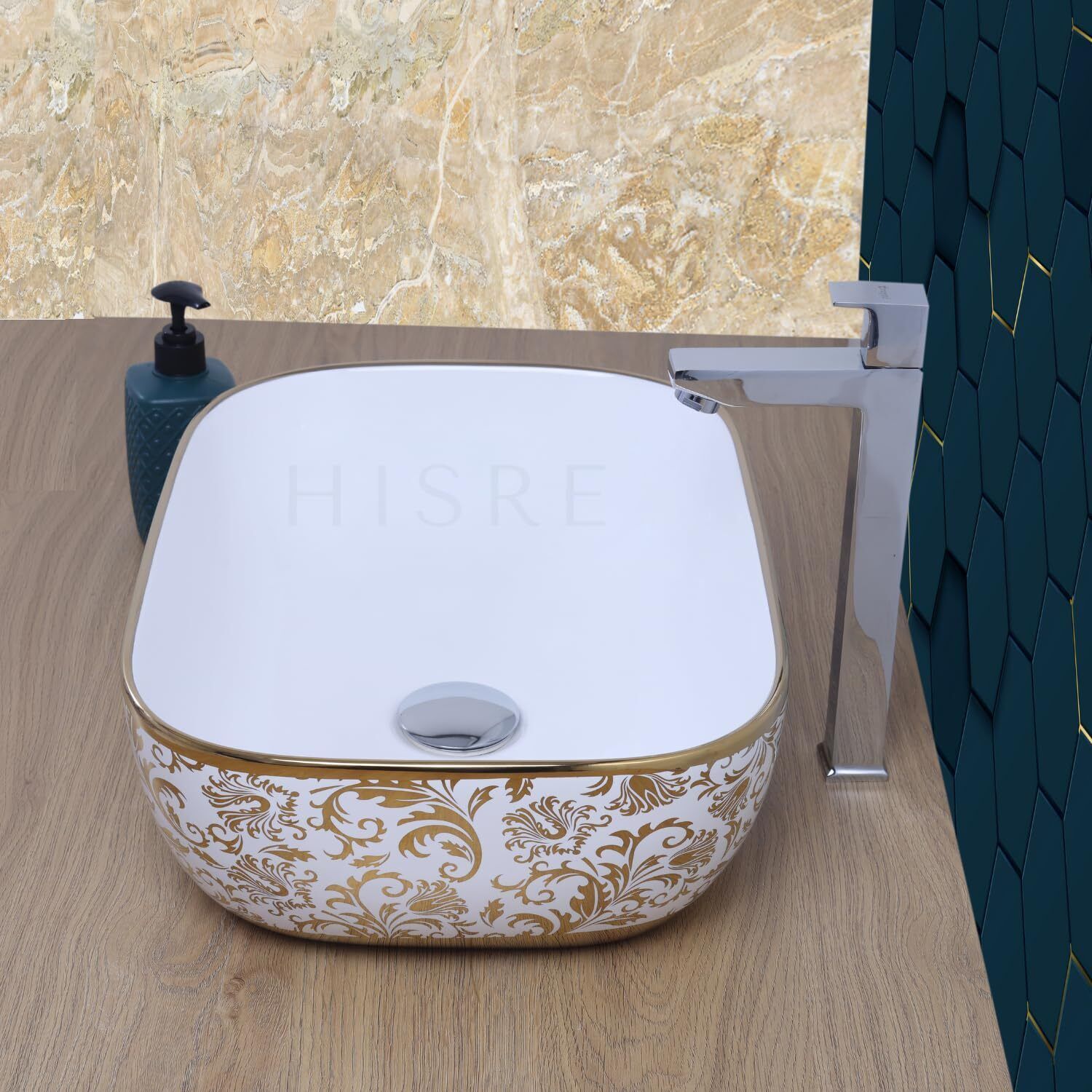 Multicolor Ceramic Bathroom Table Top Wash Basin