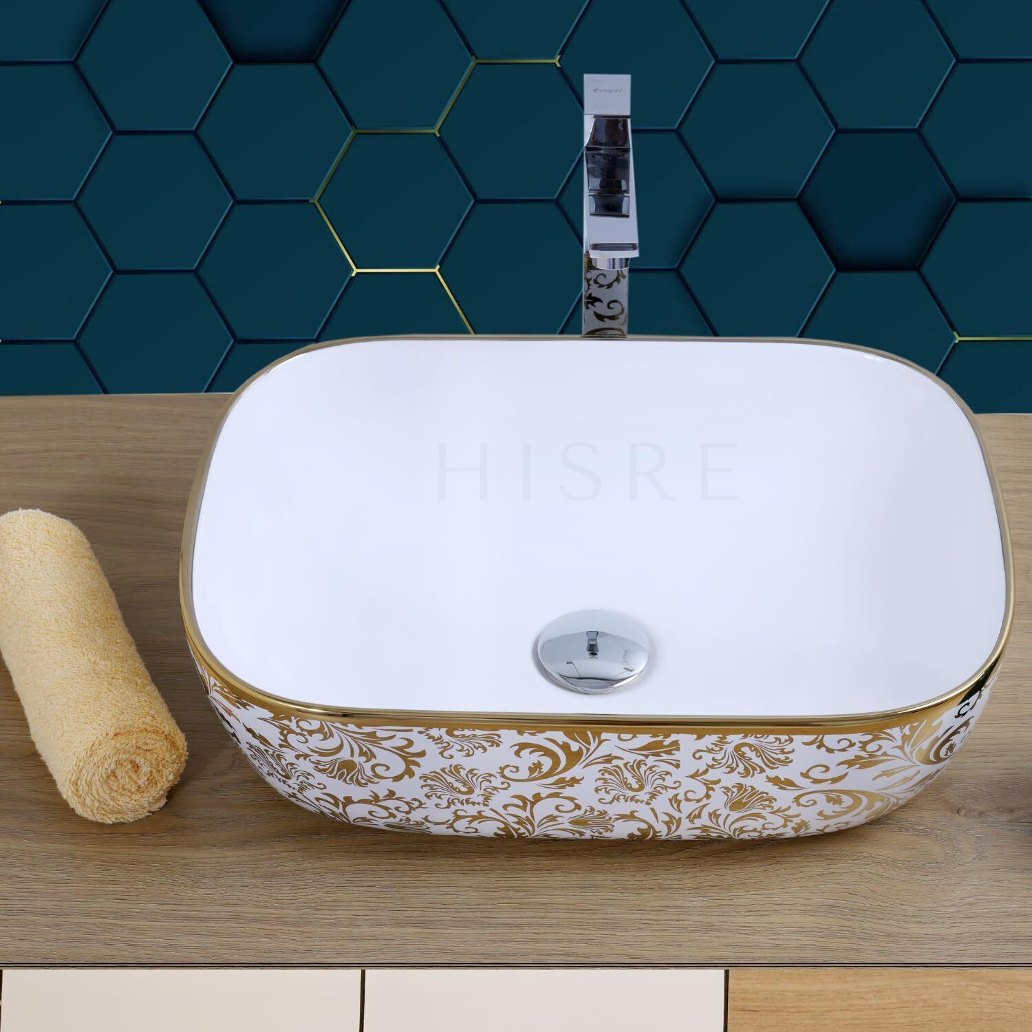 Multicolor Ceramic Bathroom Table Top Wash Basin