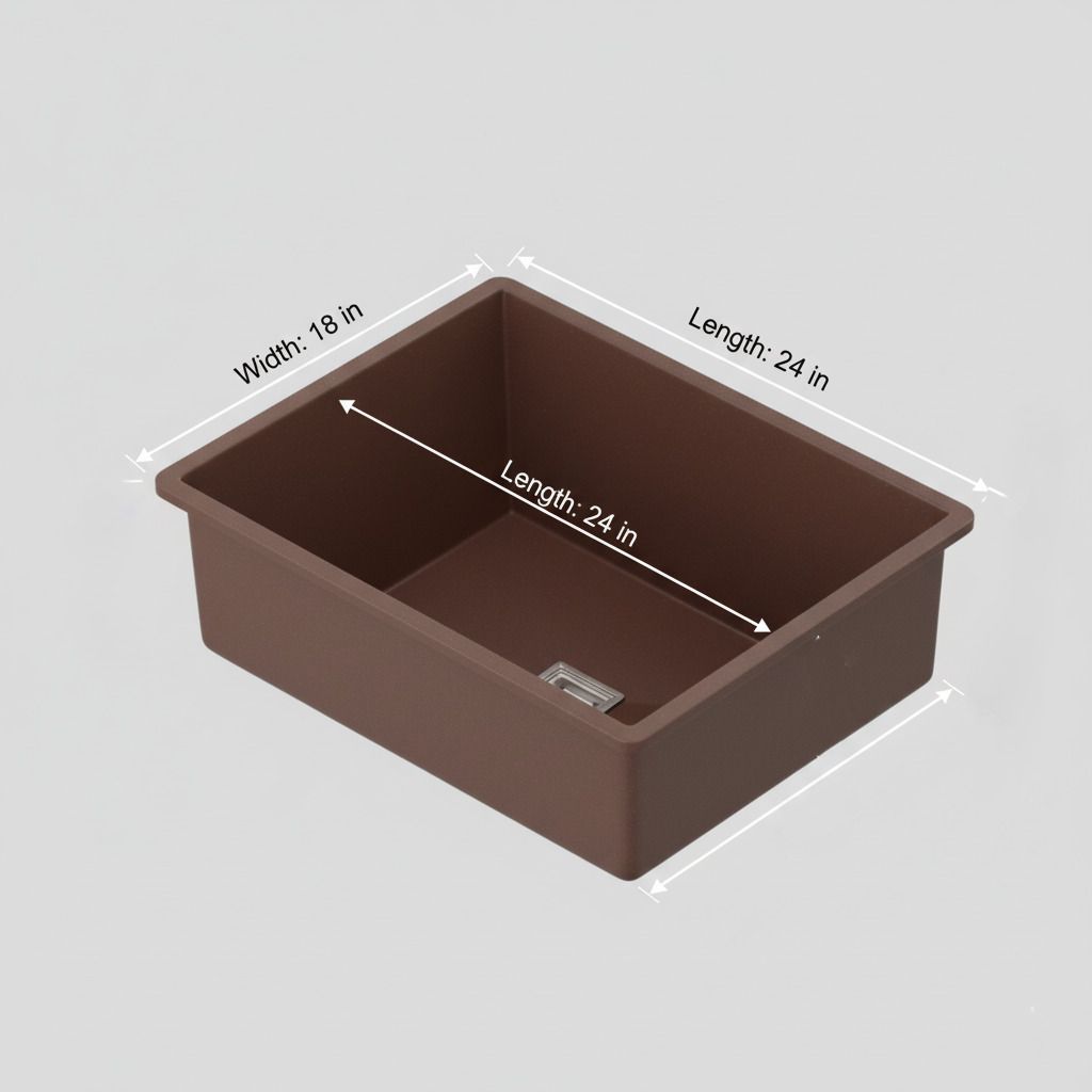 Brown Quartz Modern Single Bowl Kitchen Sink, photo 2 of 5