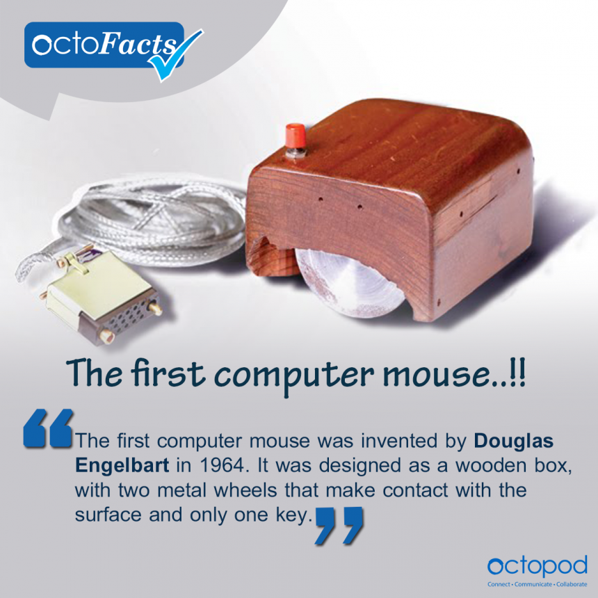 The first computer mouse wasn’t made from plastic.