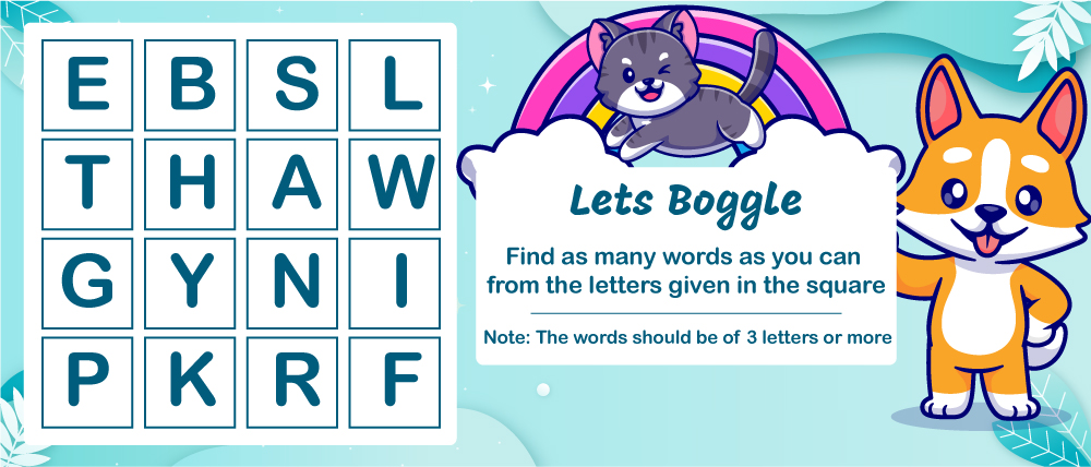 It is time for you to boggle!
