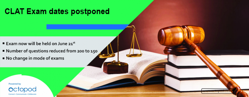 CLAT Exam dates postponed