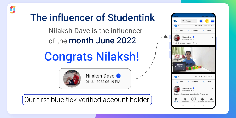 Influencer of Studentink for June 2022