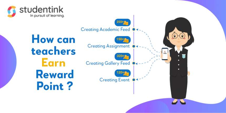 How can teachers earn reward points?