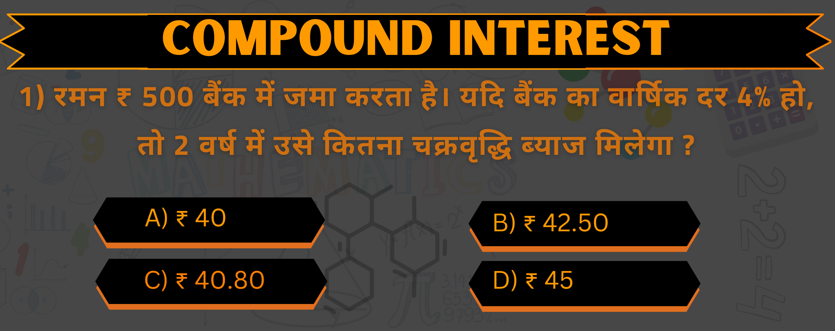 Compound Interest of the week is here for you !!! Ha ha ha...Let