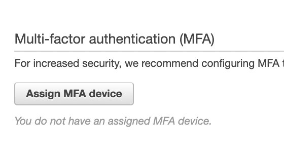 Assign MFA