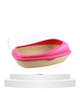Beco Bamboo Cat Litter tray, Pink