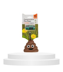 FOFOS Poop Bag Sets (34 bags with one dispenser)