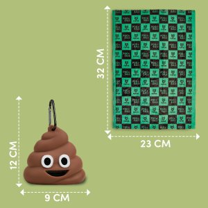 FOFOS Poop Bag Sets (34 bags with one dispenser)