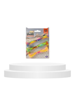 FOFOS spring tube cat toy 3pk