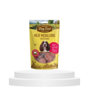 Dogfest Medallions with ostrich