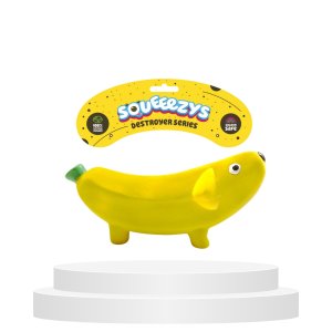 Squeeezys Latex banana dog