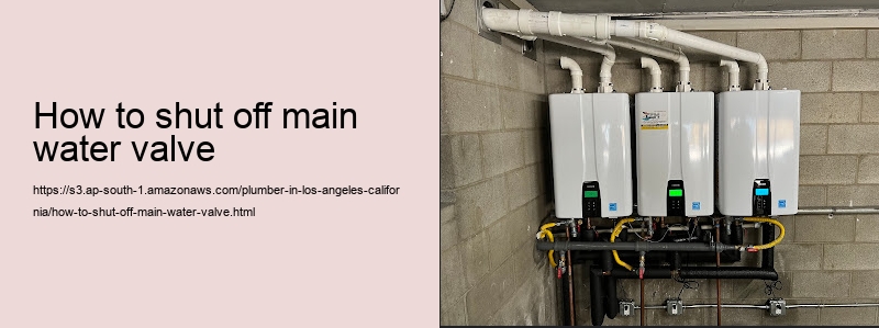 how to shut off main water valve