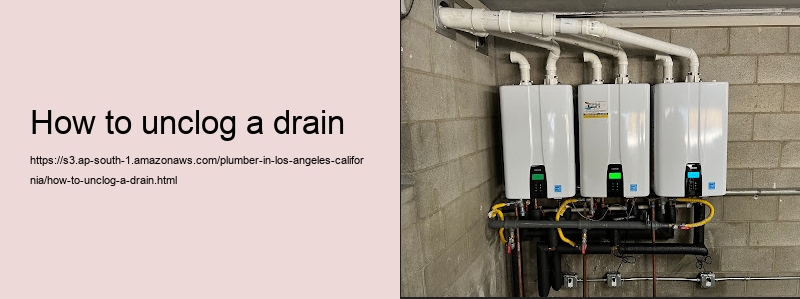 how to unclog a drain