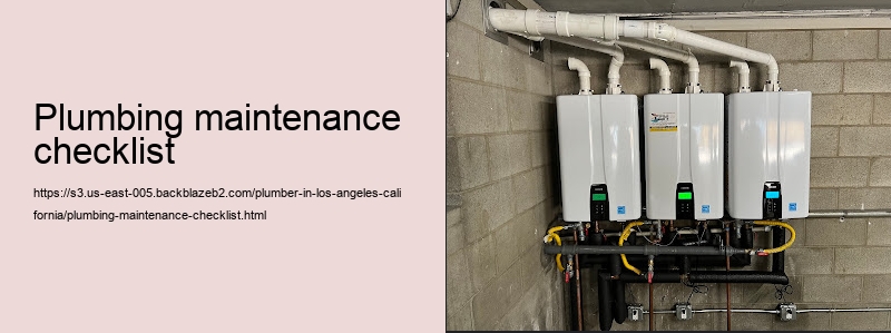 plumbing maintenance checklist