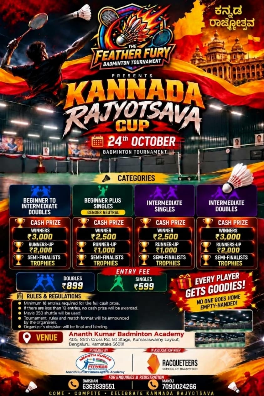 Feather Fury presents Kannada Rajyotsava Cup