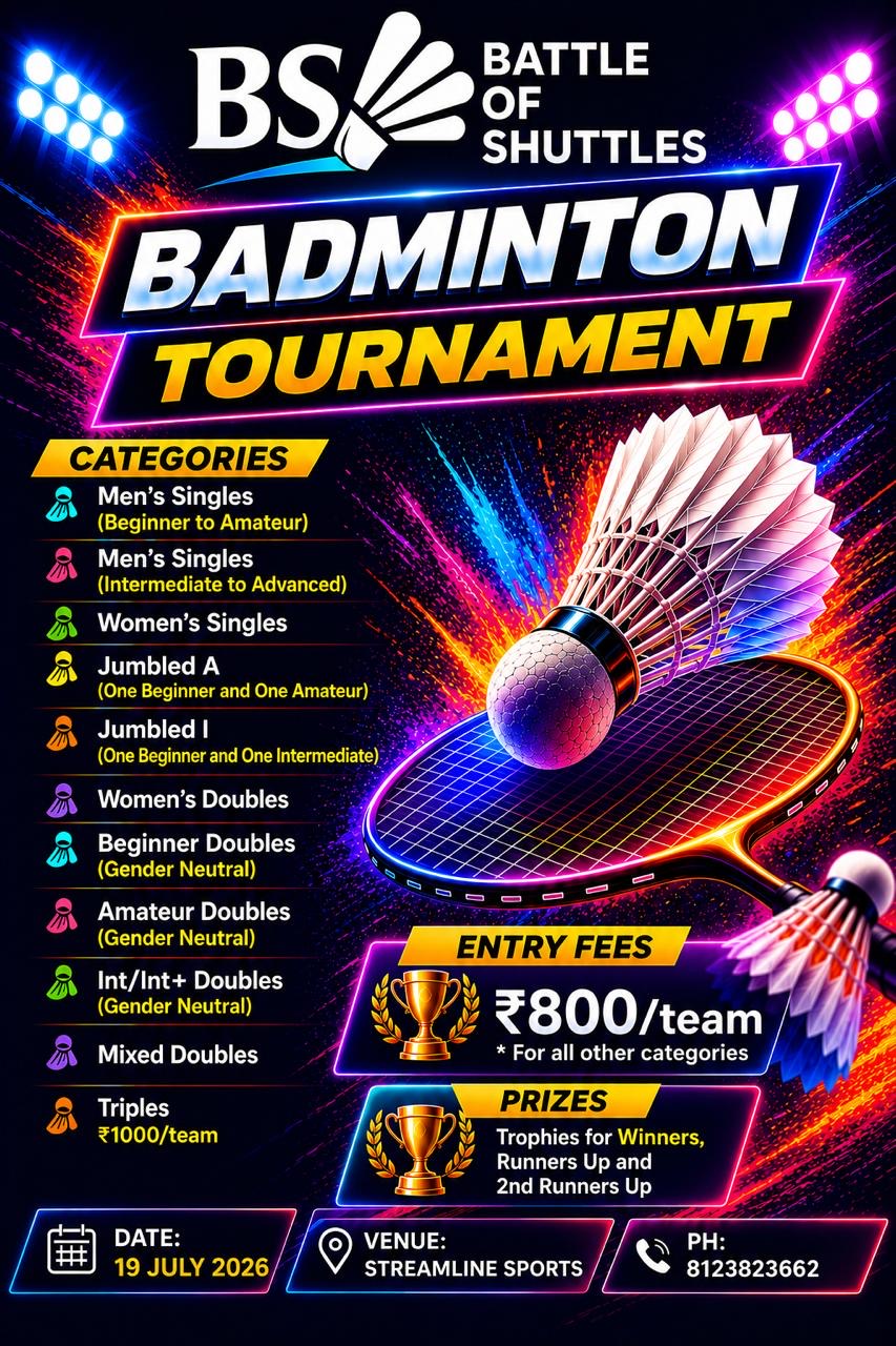 Battle Of Shuttles Badminton Tournament