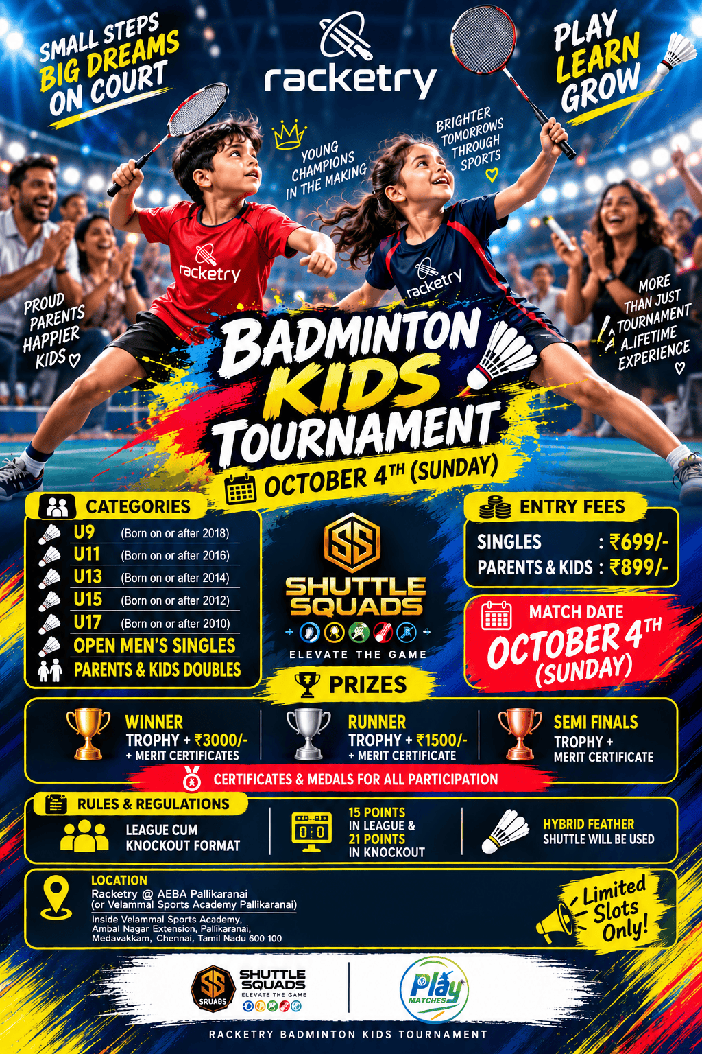 Racketry Badminton Kids Tournament