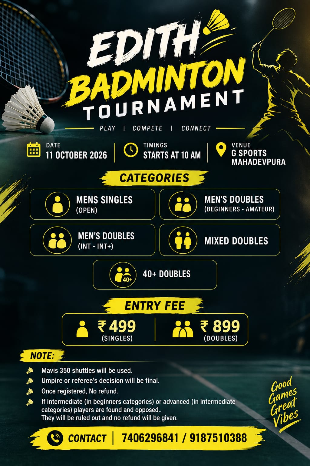 Edith Badminton Tournament