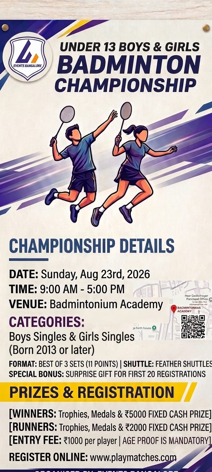 Under 13 Boys & Girls Badminton Championship 2026