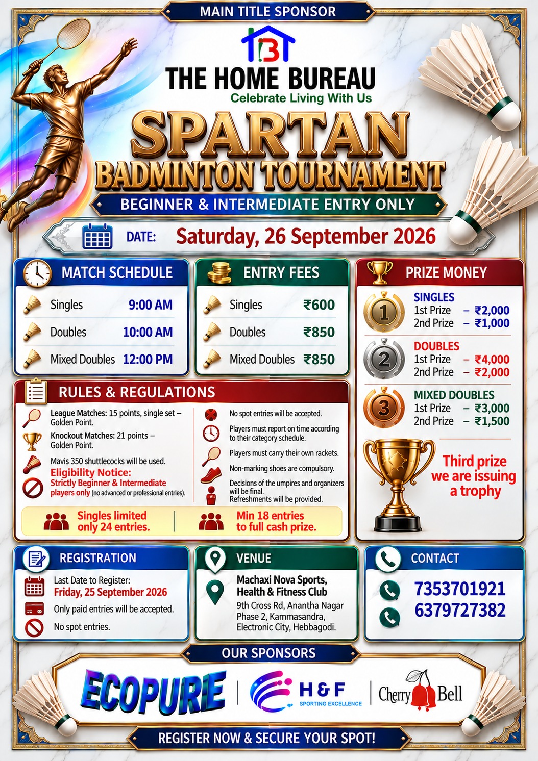 Spartan Badminton Tournament